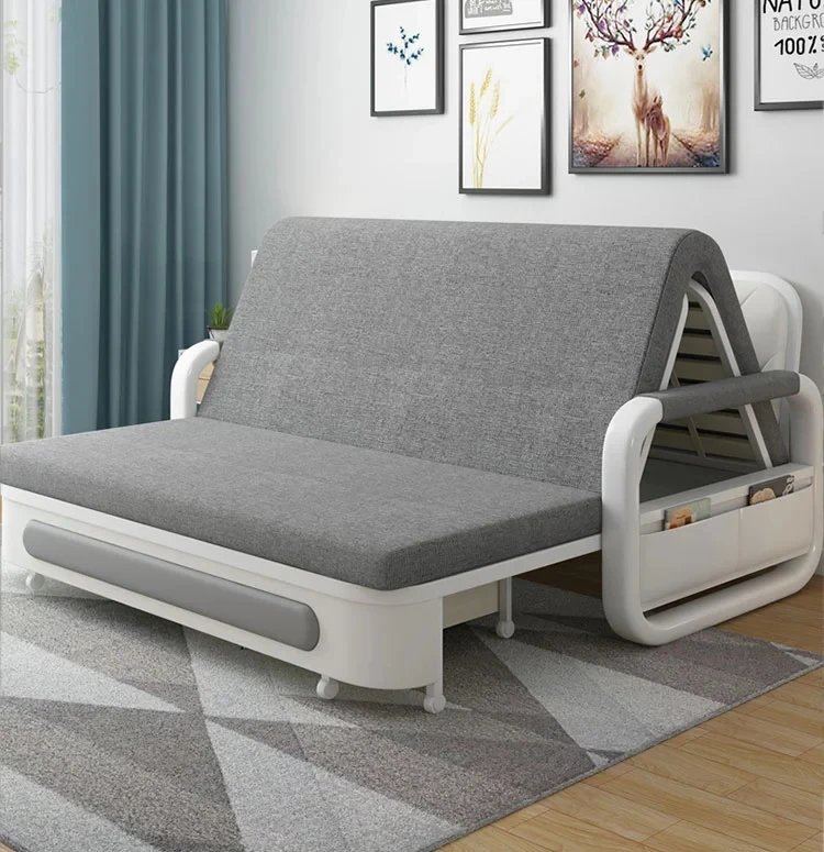 
Modern Wooden leaving divano letto Folding sofas cheslong folding Sleeper Three Seat Sofa Bed Living Room Multi-function Divan 