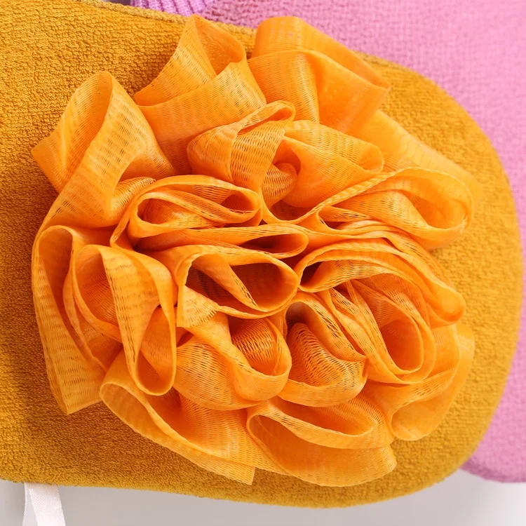 Customized Logo Bath Exfoliating Gloves Face And Silk Bath Exfoliating Glove Exfoliating Glove Scrub For Bath