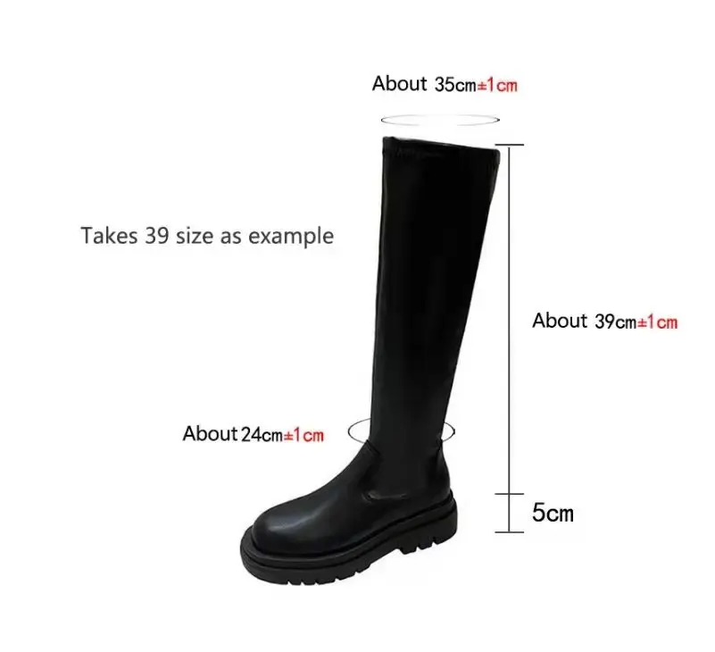 New Female Platform Thigh High Boots Fashion Slim Chunky Heels Over The Knee Boots Women Party Shoes PU Customized Logo Floral