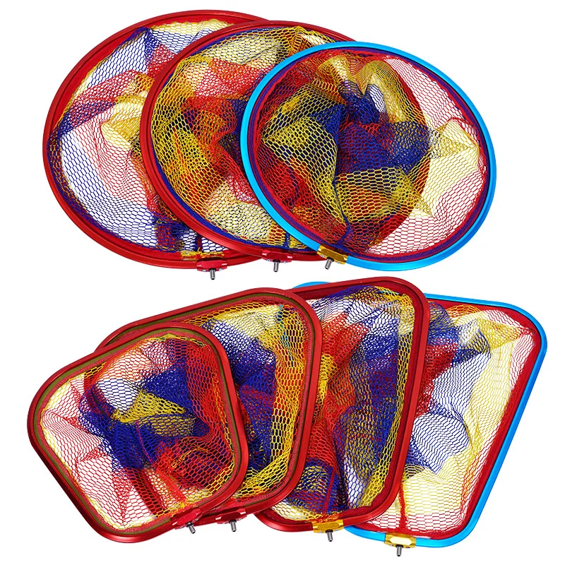 Quick Dry Landing Net High Quality 30/35/40/45cm Ultra-clear Rubber Landing Net Chinese Fishing Net