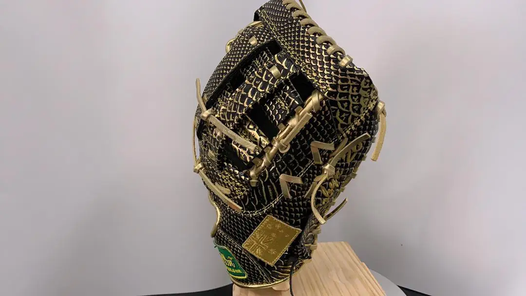 Оптовая продажа кожаные бейсбольные перчатки Gator OEM под крокодила японские
