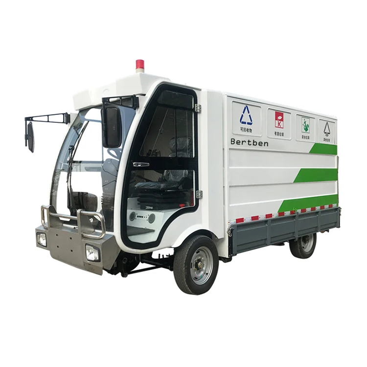 2021 New Promotion Mini Electric Four-wheel Rear-loading Garbage Truck