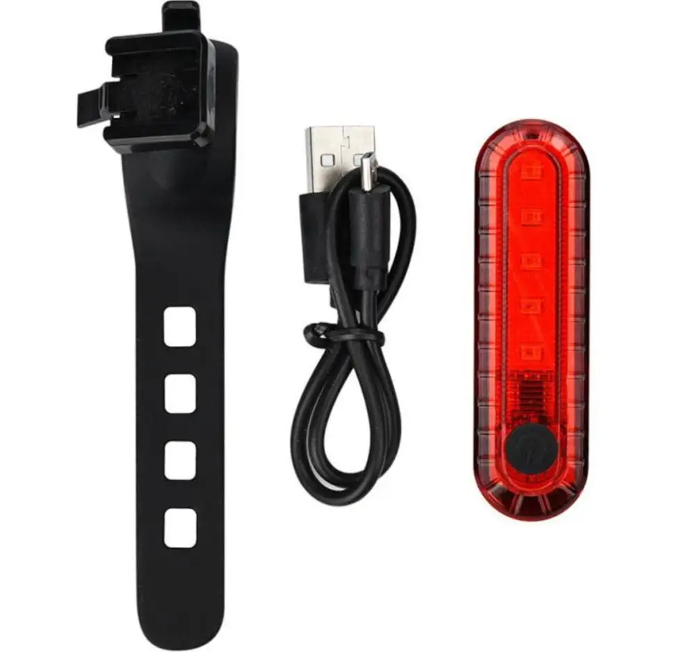  Удобный задний фонарь для велосипеда с зарядкой от USB предупреждающий