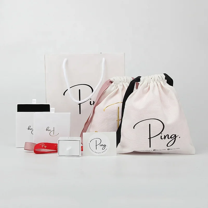 Custom Jewelry Packaging Round White Paper Adhesive Sticker Die Cut