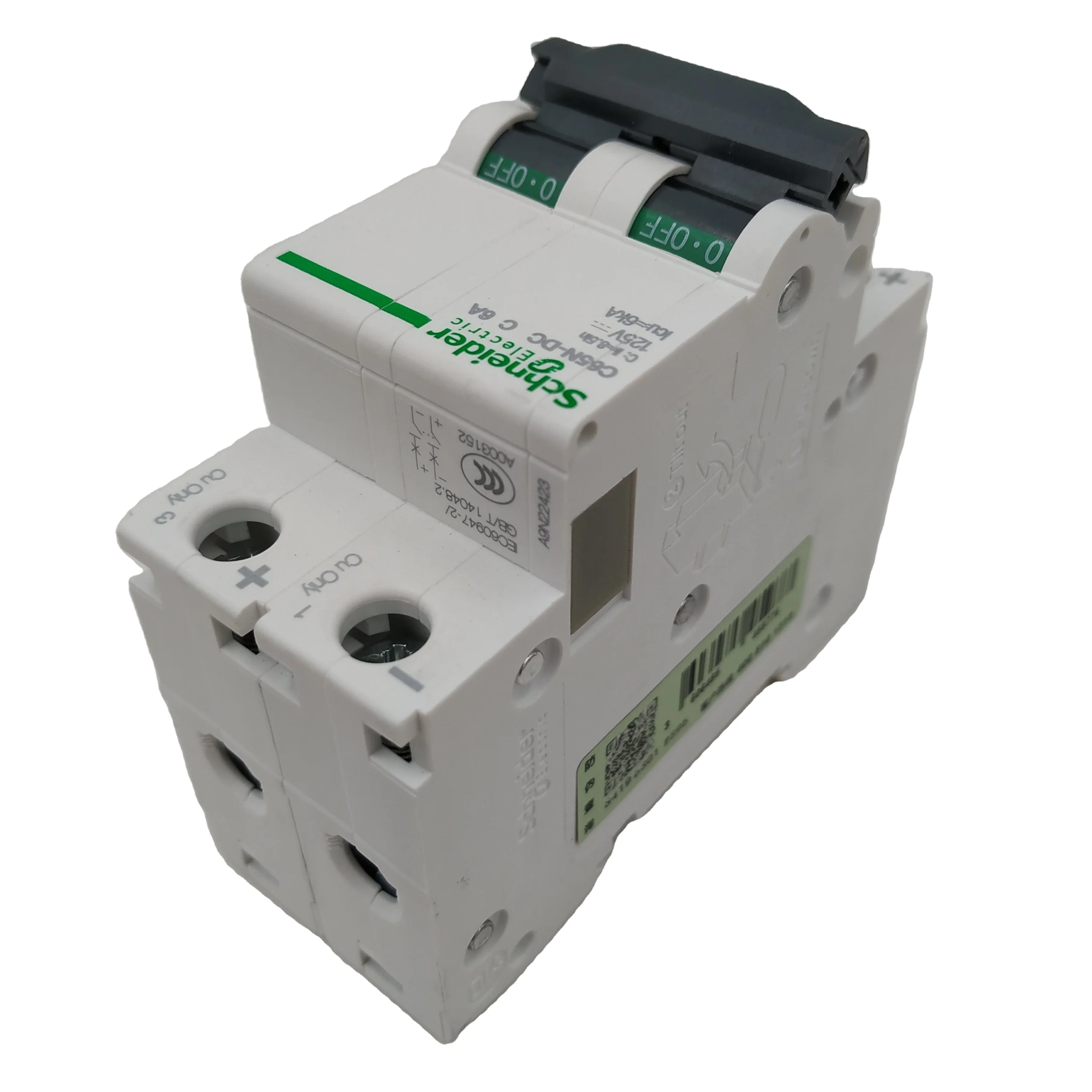  C65N-DC 2P C6A автоматический выключатель C curve 6A Icu = 6kA