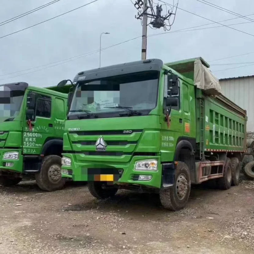 
Used sinotruk cargo truck howo 371 hp 375 hp 6x4 tipper trucks for sale in europe 