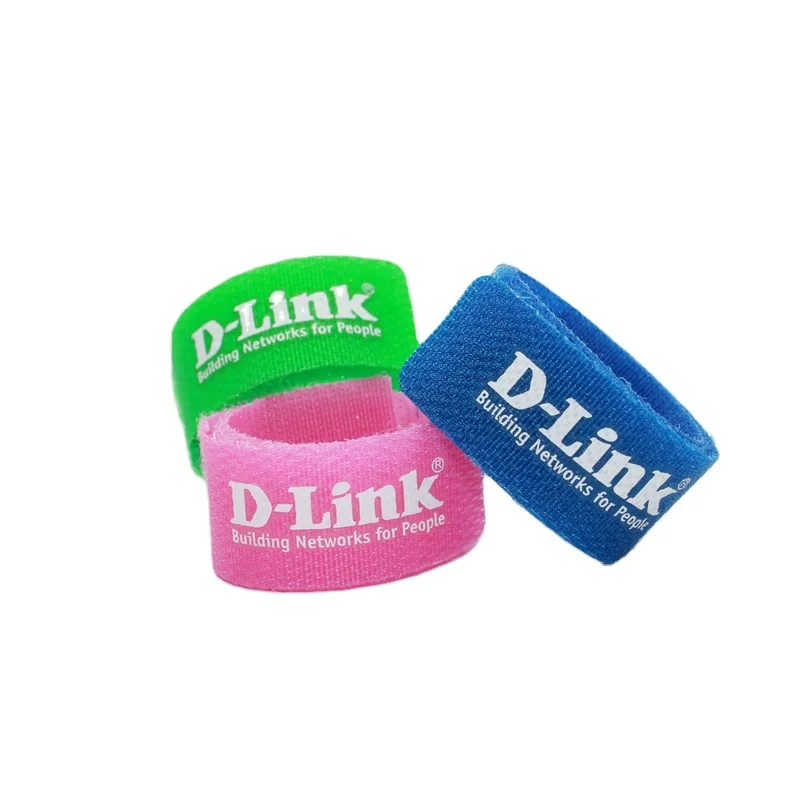 reusable colorful hook and loop cable tie