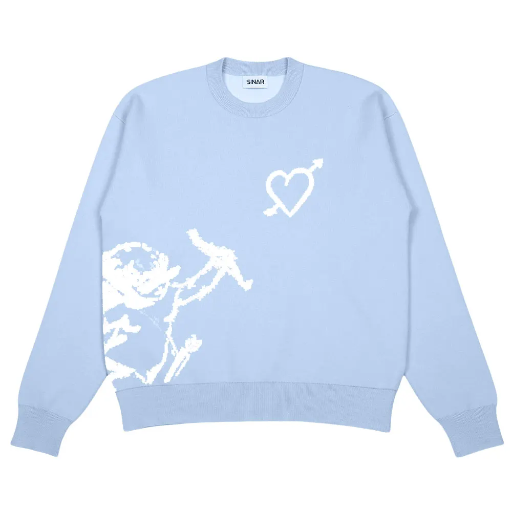 Custom LOGO men sweater Jacquard pattern pullover jumper winter crew neck casual design knitwear custom knitted sweater for men