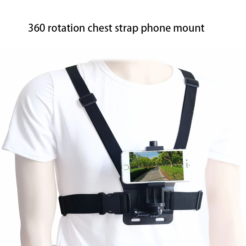 New Chest Strap Mount Phone Clip Bracket for Climbing/skiing/biking 360 Degree Rotated for iPhone Huawei Samsung Gopro Accessory