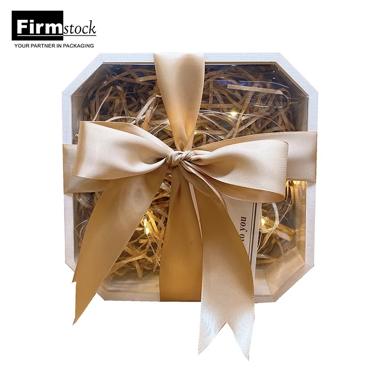 Newborn Gift Box Wedding Invitation Packaging Candy Wooden Large Flower Luxury Custom Mom Ribbon Gifts Candle makeup Boxes