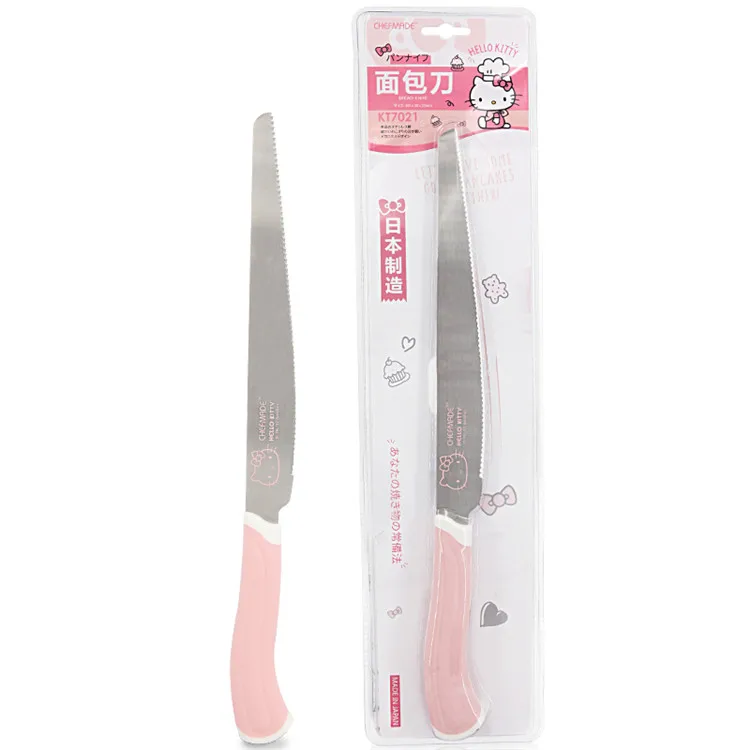 CHEFMADE кухня выпечки рекламные длинные зубчатых столовых для хлеба из нержавеющей стали нож резак с розовой ручкой PP