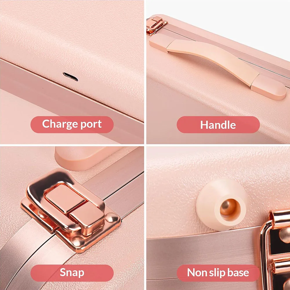 Customised Eco Friendly Large Women Portable Magnetic Makeup Storage Cosmetic Pencil Brush Bag Train Case For Makeup Large