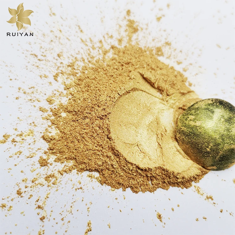 Professional factory made golden color widely used pearl pigment powder for car paints