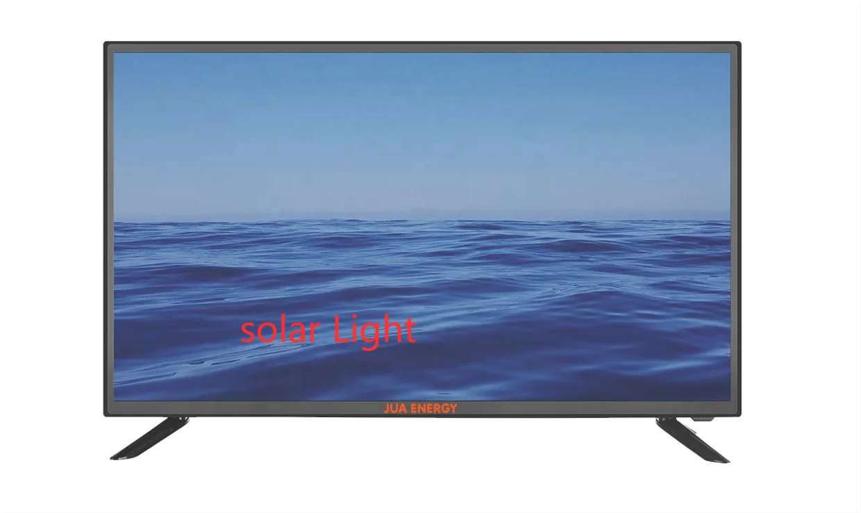  JUA солнечной энергии LED-телевизор DC 12V 32 дюймов аккумуляторная телевизор энергетической системы на батарее с 5 светодиодных ламп и вентилятор постоянного тока