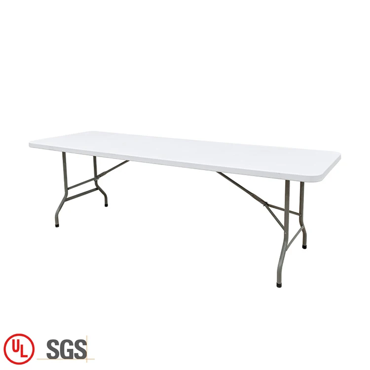 Удар литой пластик Топ Пользовательские Регулировка-высота дизайн складной Прямоугольный Обеденный Стол