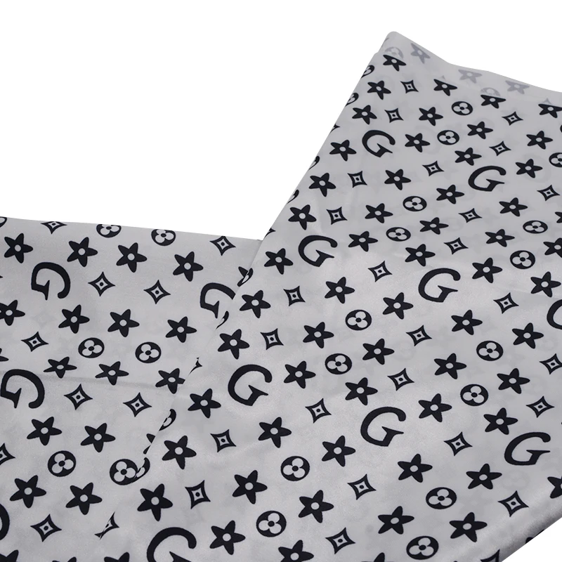 Cheap, simple and comfortable milk color printed polyester 100% polyester microfiber fabric