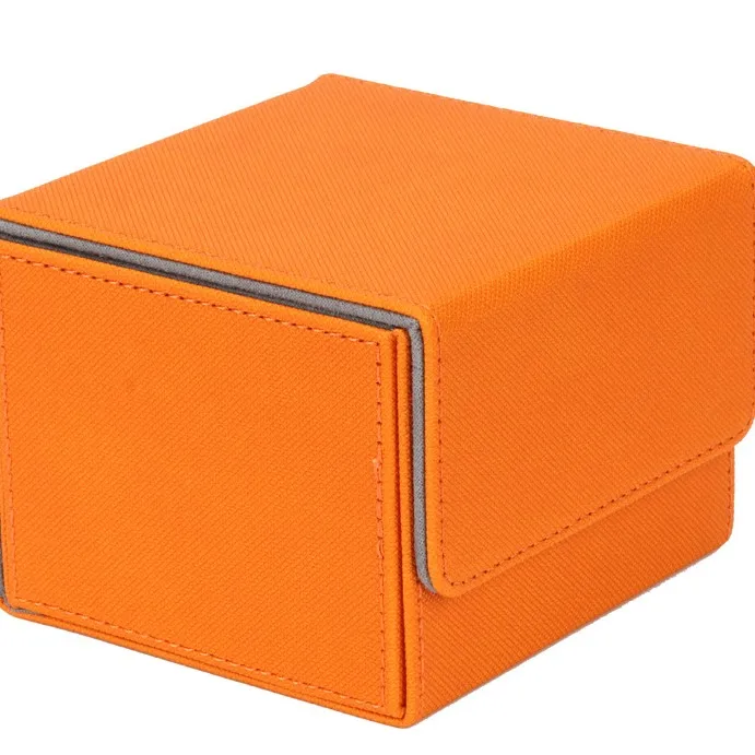 Factory Hot Sell Flap Storage Game Cards Case Business Card Collection Box Leather Custom TCG Deck Box