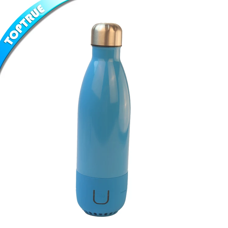 Bpa Free Custom Thermos USB Cola Bottle Bicycle Music Smart Water Bottle
