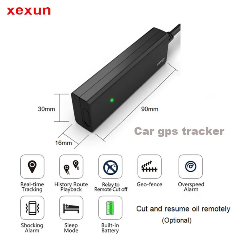 Real Time 4G Single GPS Locator tracking device X01 GPS locator system portable waterproof Wired Gps Tracker for Motornike