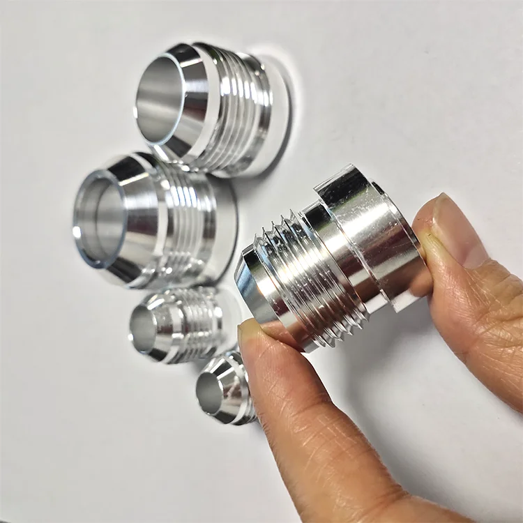 Universal Round AN Stainless Steel Weld On Bung Male Flare Weldable Fuel Tank AN Fitting Thread Hose Adapter Connector