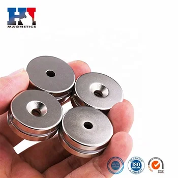 Fokison capacitor radial magnets plated zinc 70mm ring shape neodymium magnet