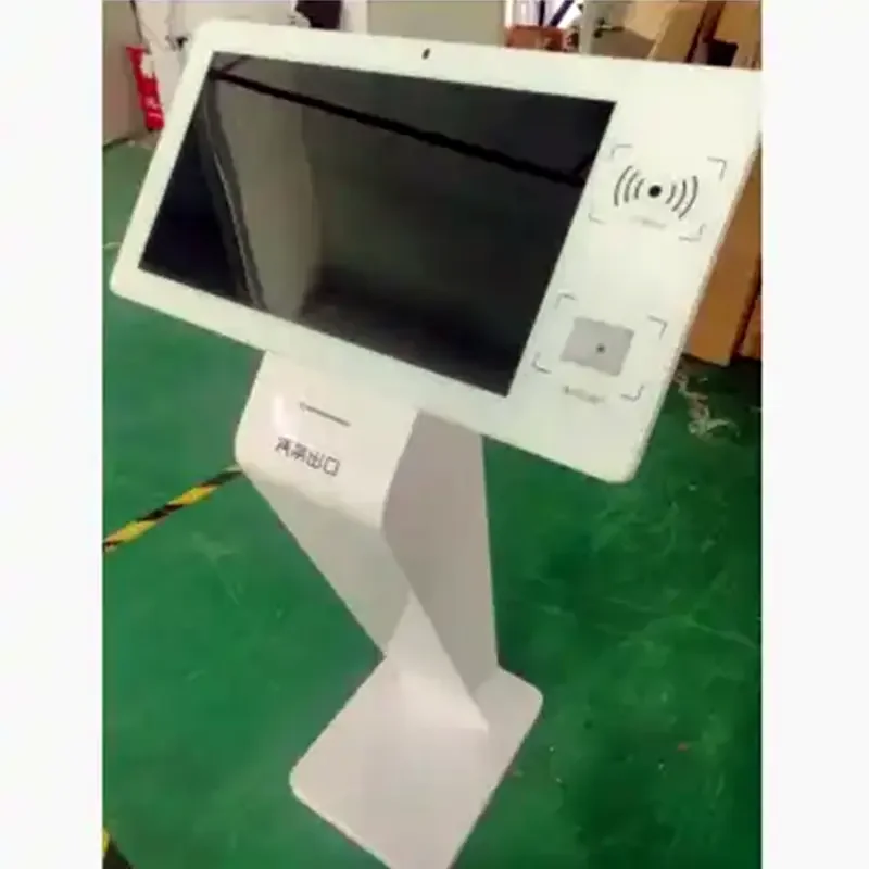Floor Stand Touch Kiosk Android Windows 21.5 inch Self-service Payment Kiosk With Thermal Printer QR code Scanner