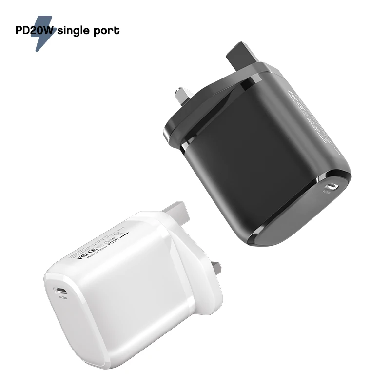PD20w UK зарядное устройство типа C USB-C PD адаптер быстрое зарядное устройс