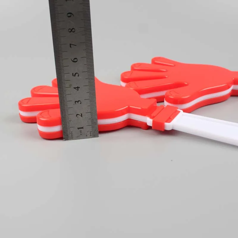 Best Sale Promotional Plastic Football Hand Fan Clapper Cheering Plastic Crafts