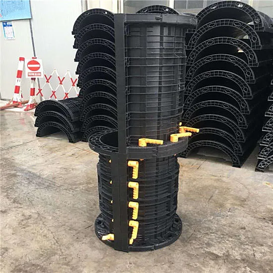 Конструкция модульной круглой пластиковой опалубки, круглой колонны для бетона