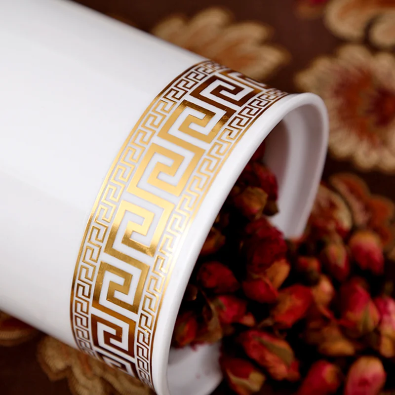 
Set of 7 flower decal porcelain canister jars food ceramic canister set 