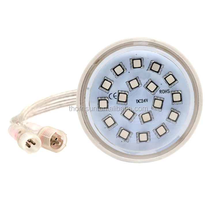 Автомобильная турбо-кабошонная лампа 24 В, турбо светодиодное освещение rgb для энергосбережения со светодиодным пиксельным светом