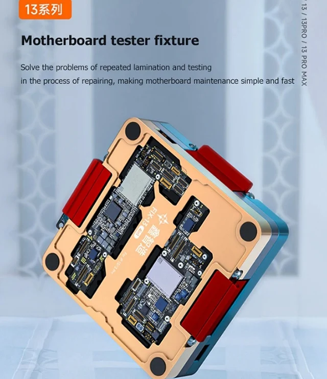 FIX-13 4in1 тестер iSocket для iPhone 13 Pro Max Верхняя Нижняя плата тестирование функции среднего уровня