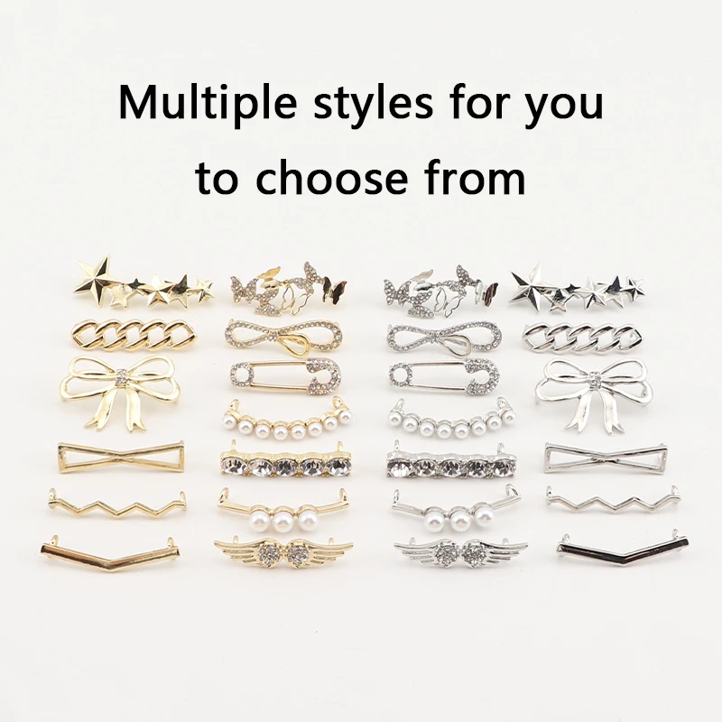 Shoe Clips Shiny Rhinestones Shoelaces Charms Sneakers AJ/AF Jeweled Shoelace Decorative Luxury Shoe Laces Decoration