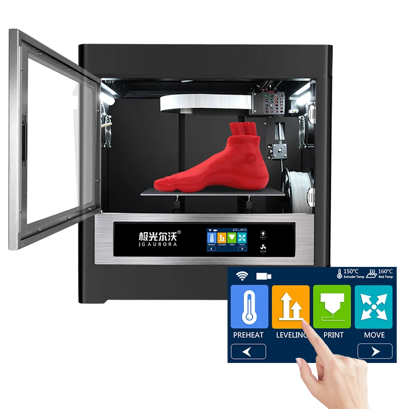 Highly Precise JGMaker A8S Enclosed Desktop Professional Big Large Industrial 3D Printer with Dual Stepper Motor