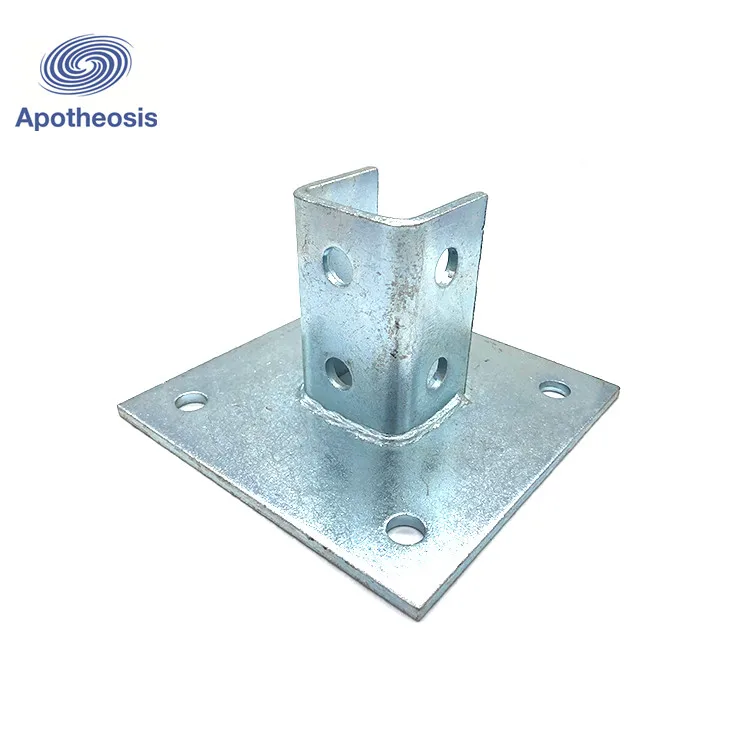 APO Seismic Support  air conditioner mounting  Factory Metal Galvanized Steel Channel Connector Unistrut Base Bracket