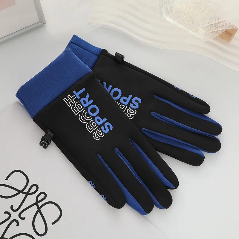 Fall Autumn Keep Warm Girl Man Female SPORT Outdoor Cycling Driving Anti Slip Flip Cute Screen Touch Windproof  Winter Gloves