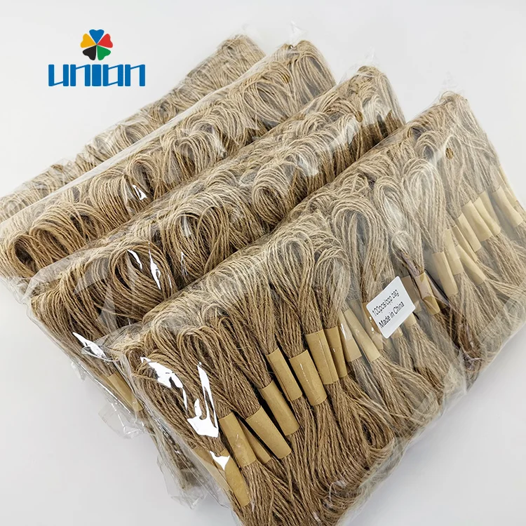 1.5mm natural Jute twine hang tag hemp rope 5meters 10meters packing for retails