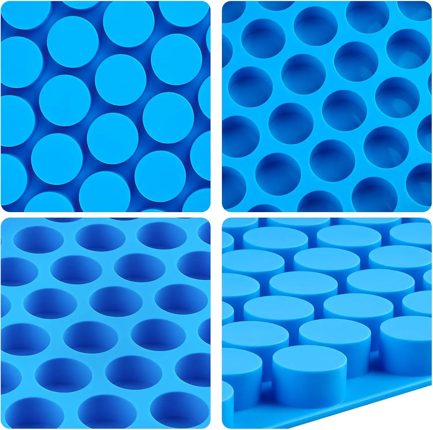 Round Candy Molds Silicone Molds for Hard Candy, Gummy, Caramels, Chocolate, Ganache, Ice Cubes, 220 Cavity