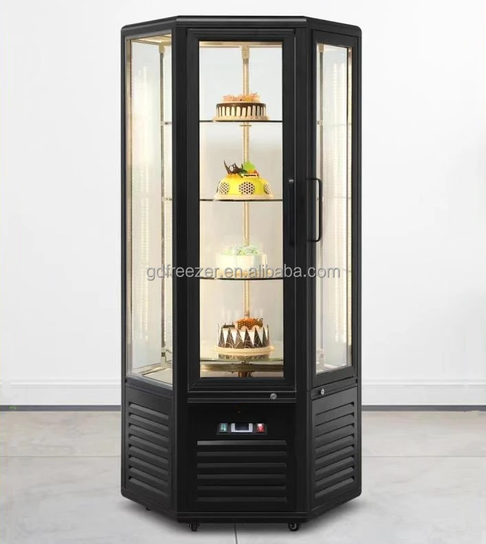 Customized Commercial 6 Glass Counter refrigerator Upright Glass Bakery Display fridge refrigerator Showcase Cake Chiller