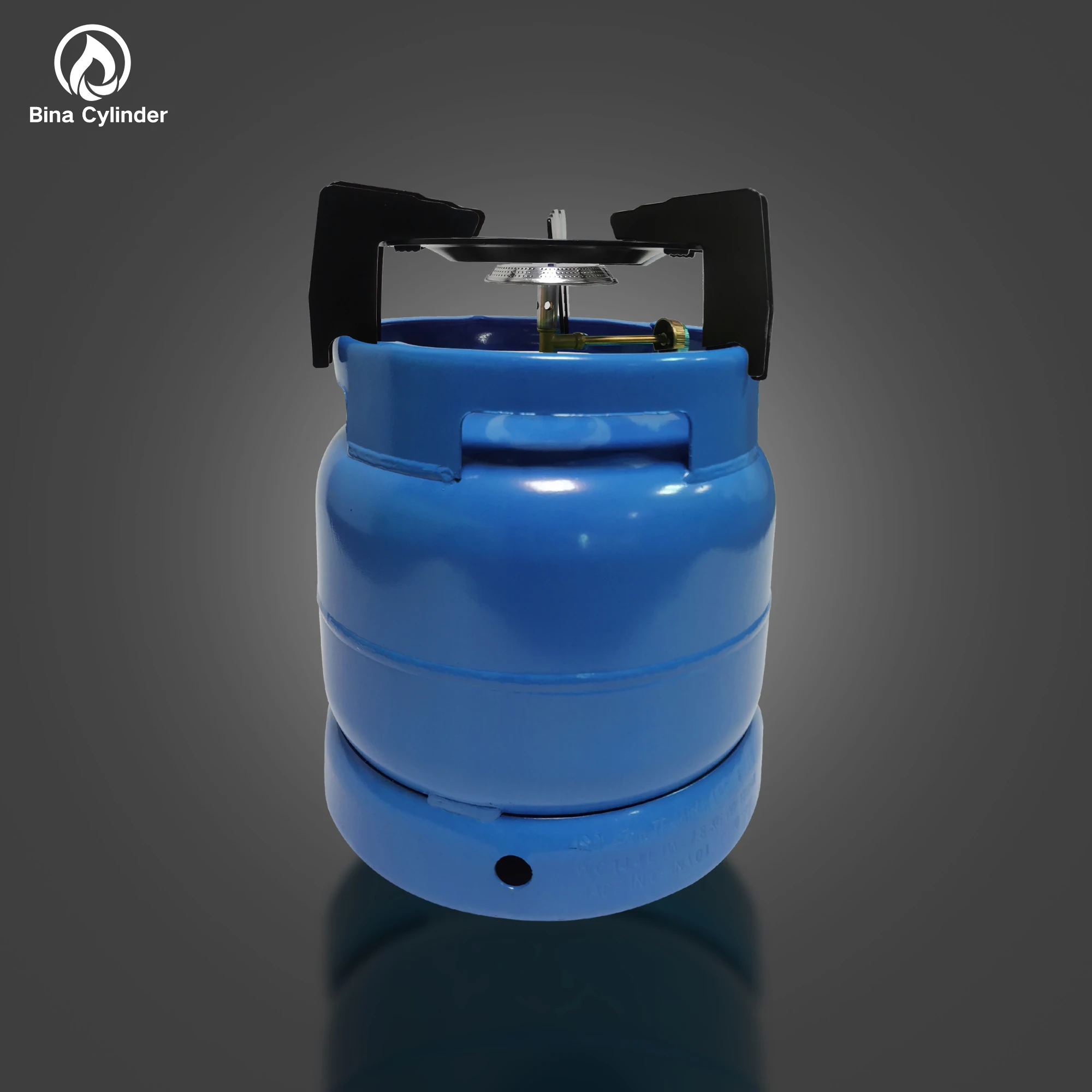 
Bina Factory 3kg Empty LPG Camping Gas Cylinder Gas Bottle For Home Cooking 