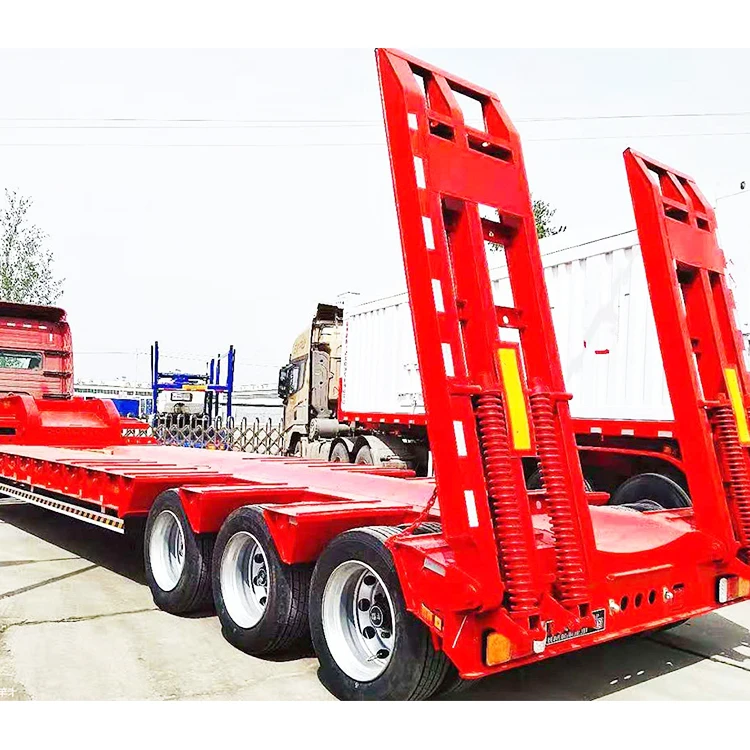 Китайский завод все новые сверхмощные низкорамные прицепы 2 - 8 осей 70 тонн Lowboy низкорамный полуприцеп