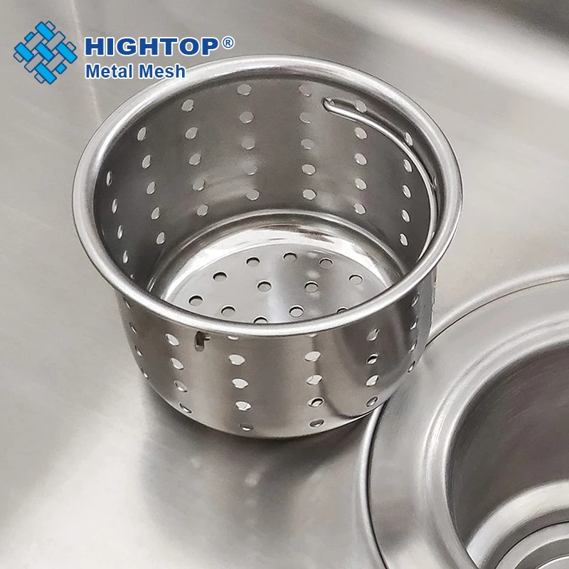 Wholesale Contemporary Kitchen Bathroom Stainless Steel 304 Perforated Sink Net Waste Strainer Basket And Stopper