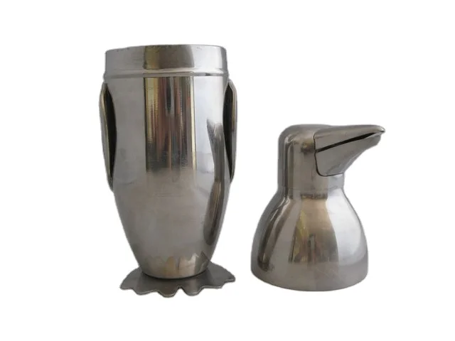 304 stainless steel 500ml penguin animal shape cocktail shaker