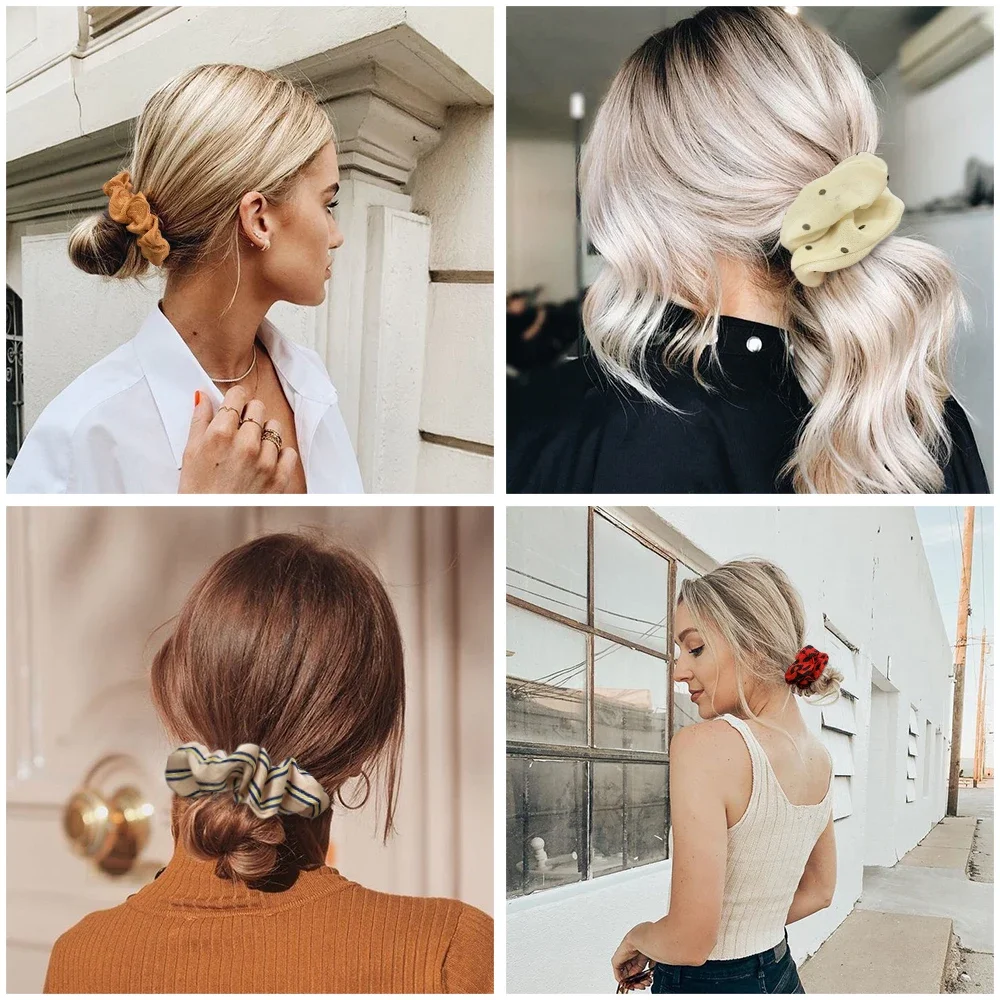 Cheap Accessories Set Romantic Hair Accessories Hair Rope Large Intestine Ring Elastic Hair Bands