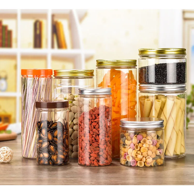 Plastic body scrub container cosmetic cream jar packaging custom hair jar  oem pet cream jars