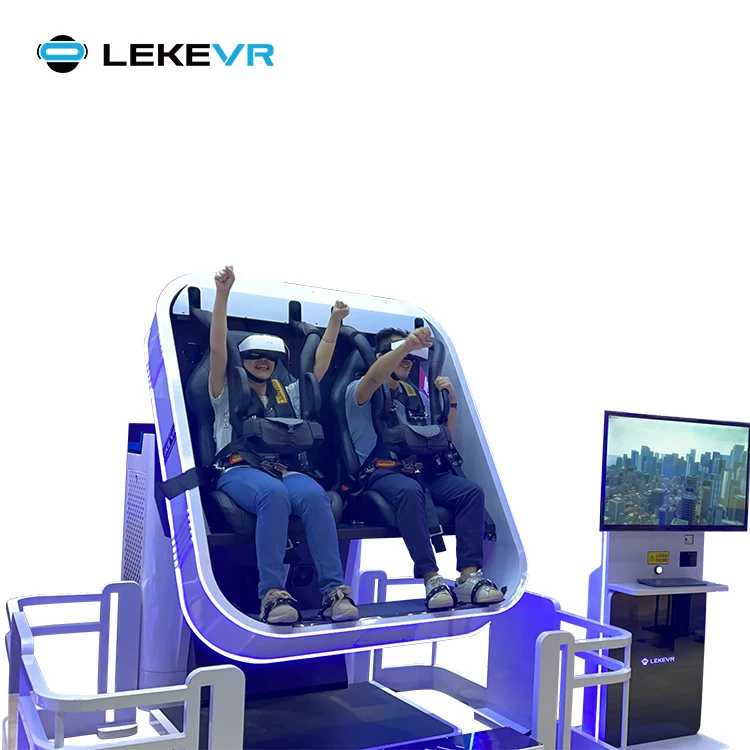 LEKE VR Park Виртуальная реальность кресло с вращением на 2 места 360 9D американские горки кинотеатр симулятор