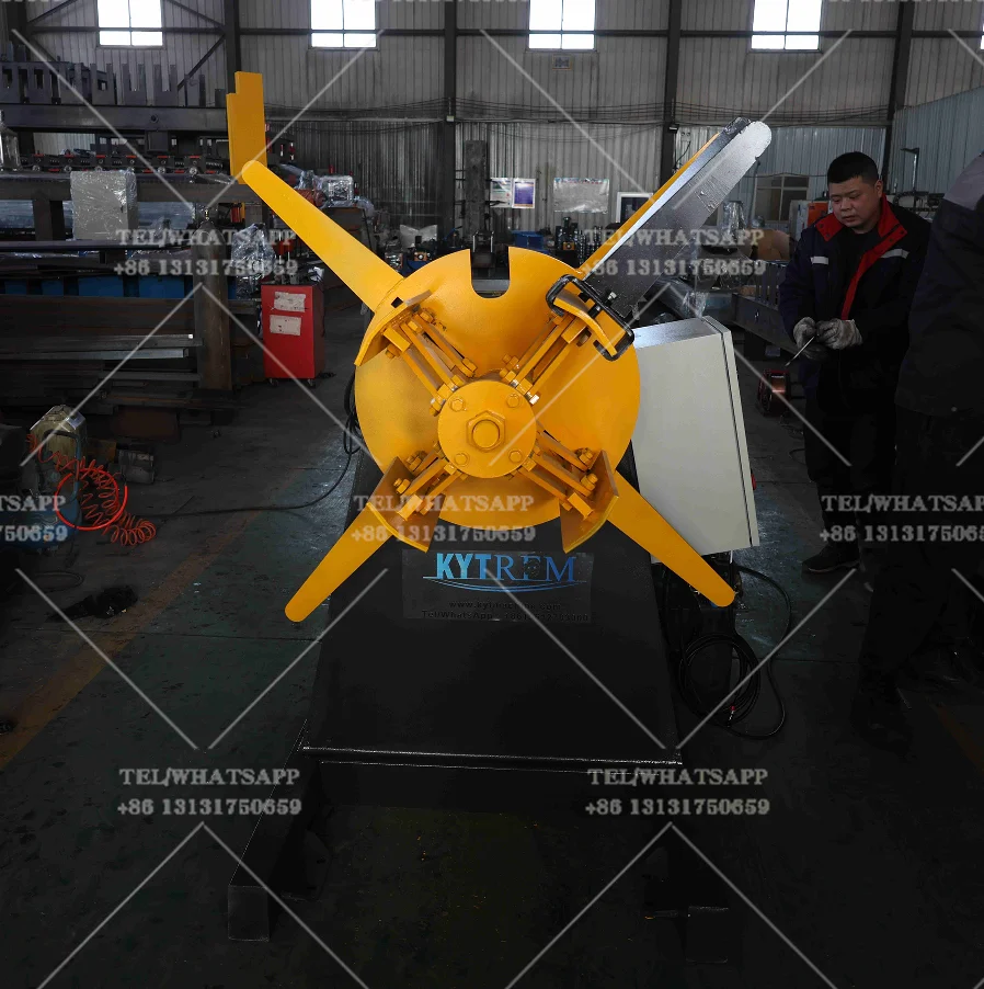 Automatic Sheet Metal Coil Steel Strip Electronic Flat Decoiler for Roll Forming Press