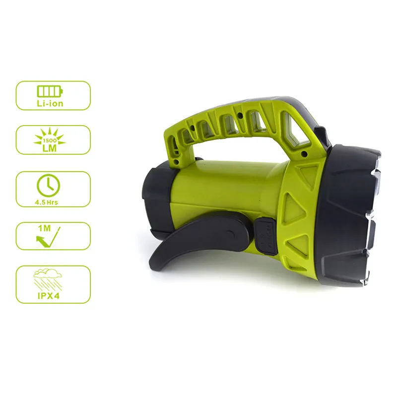 6000K (daylight alert) handheld battery powered spotlights 12 volt handheld searchlight