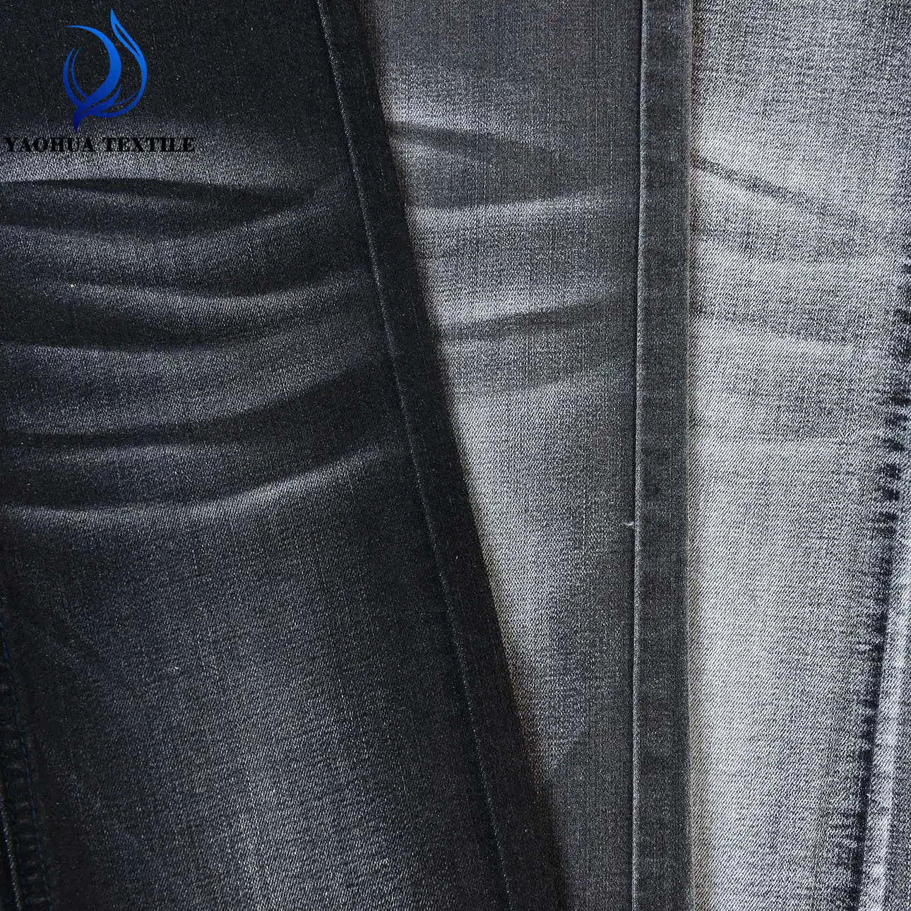 Comfortable stretch cotton polyester spandex viscose elastic denim fabric