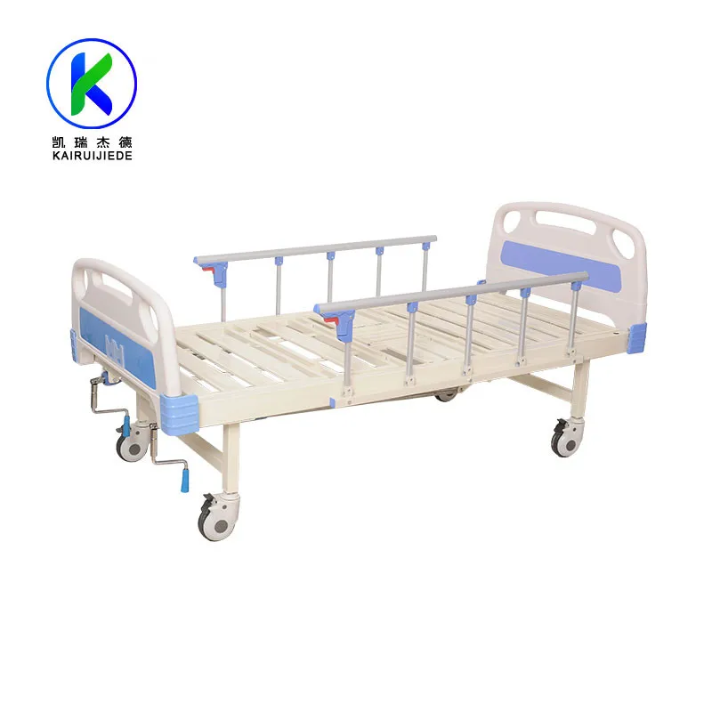 Factory cheap price surgical apparatus economic two crank manual mechanical hospital bed